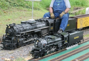 发几张7.5Gauge 189mm轨距的蒸汽小火车杂图