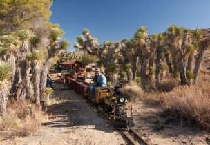 西部荒野的蒸汽小火车